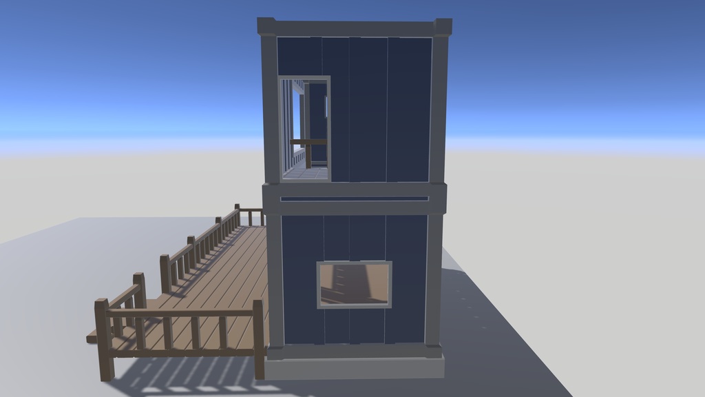 【VRChat想定】コンテナハウスの素材【第2弾】