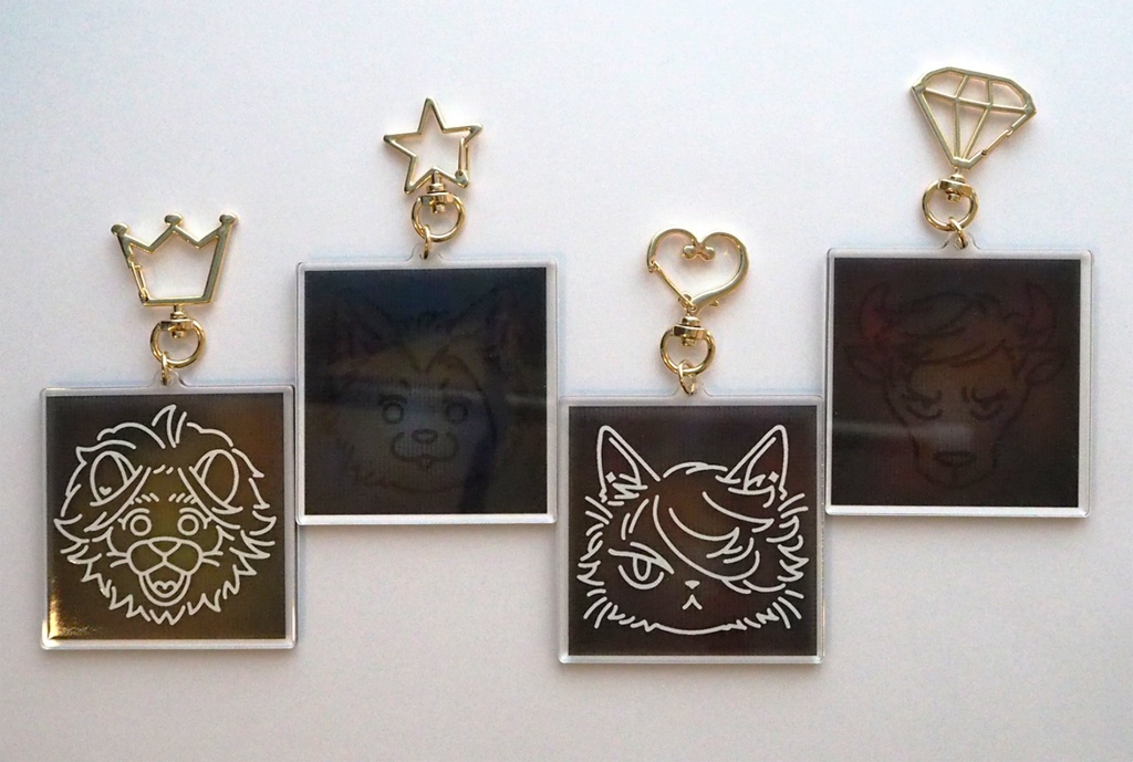 けものアクリルキーホルダー