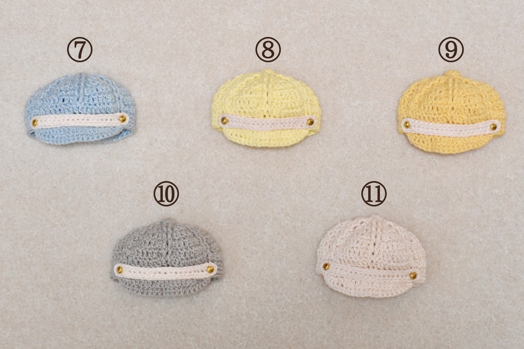 オビツ11用キャスケット(春夏)