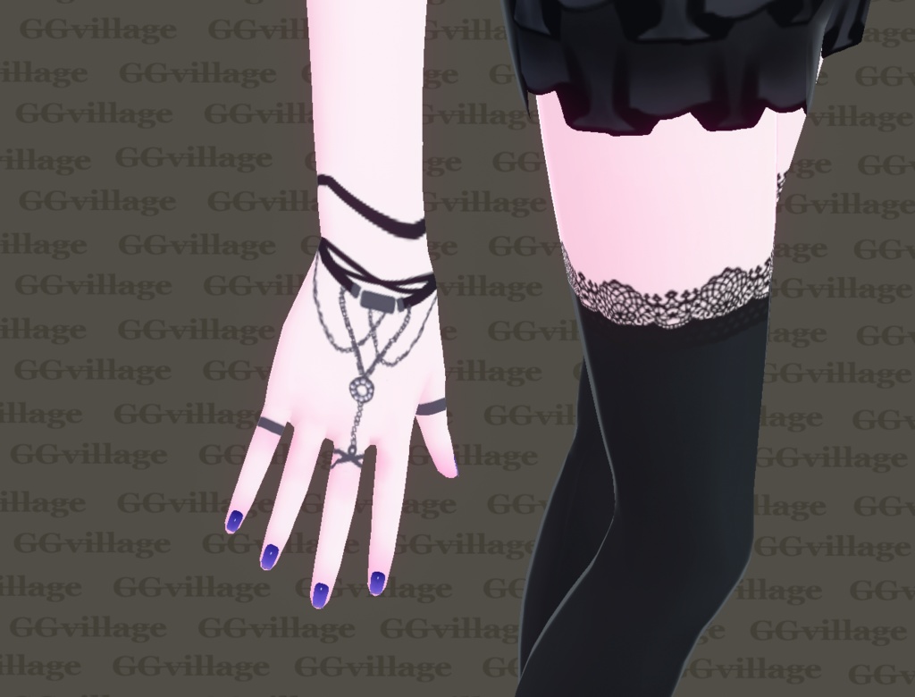 【無料2種あり】アクセセット【Vroid】