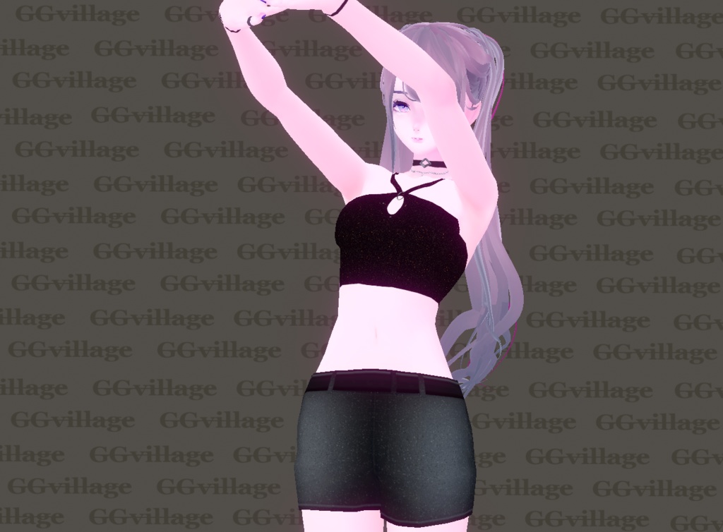 【VROID】メッシュトップス&ラメインナーセット