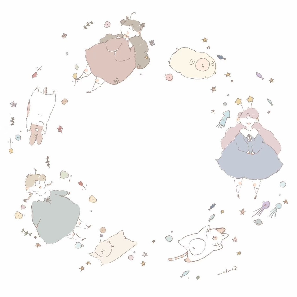 正方形ポストカード