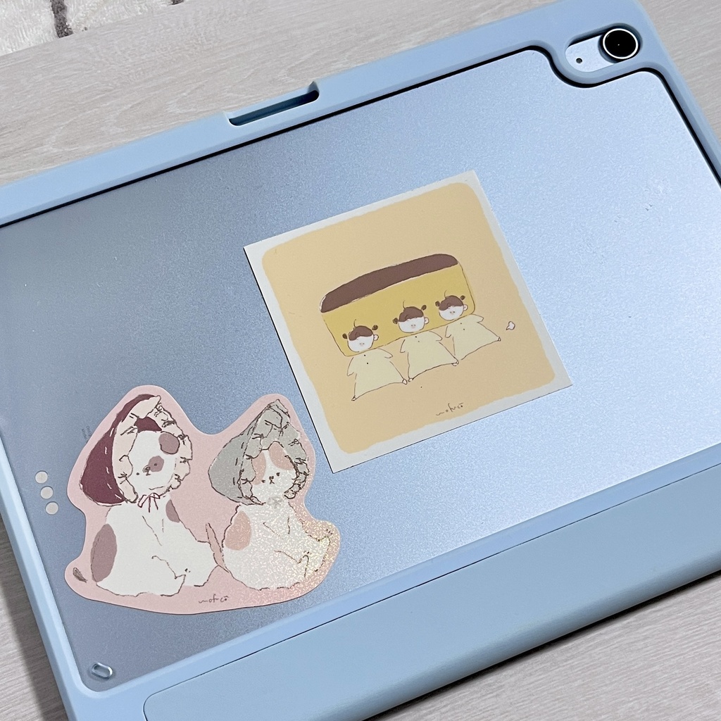 食べ物なおんなのこ ステッカー