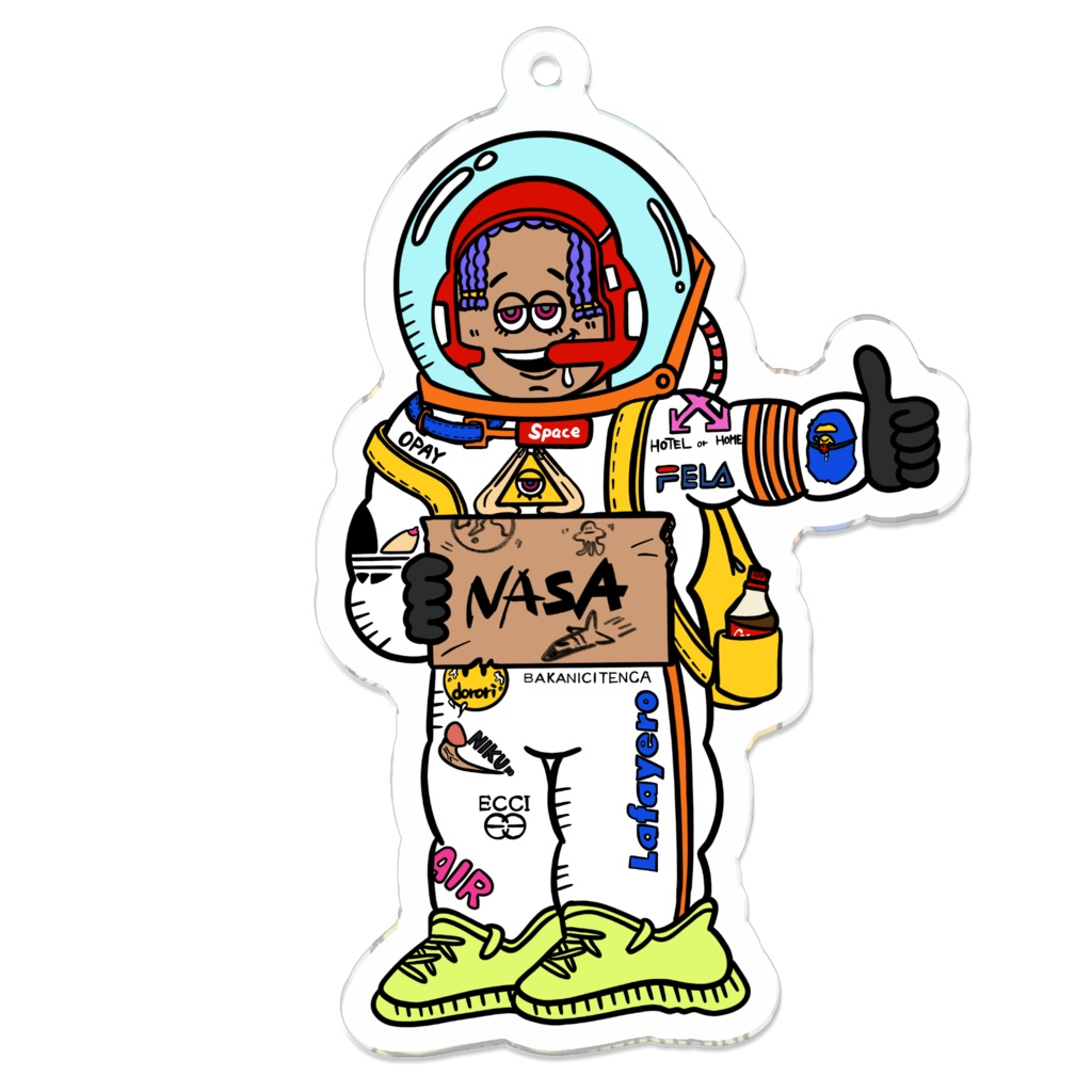 宇宙飛行士キーホルダー