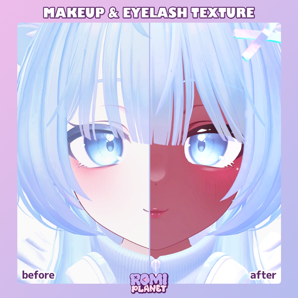 【ピューマのぷまちゃん専用】こんがり褐色✨メイク&ボディーテクスチャ✨ネイルテクスチャのおまけつき! - PMMA Tan skin Make up & Body Texture 【Breast Flat対応】