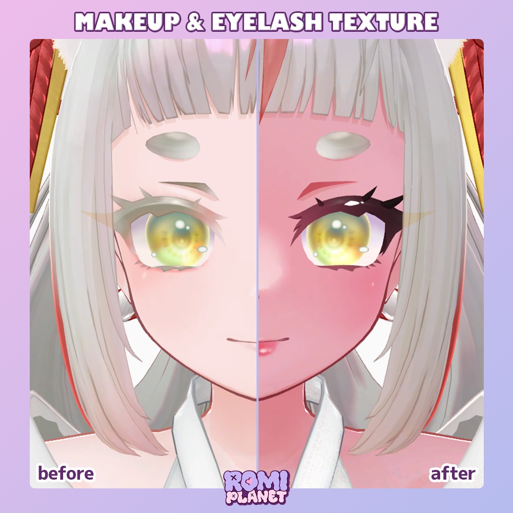 【きゅうこ専用】ギャルなお狐さん🦊✨メイク&ボディーテクスチャ - Kyuko Body Texture