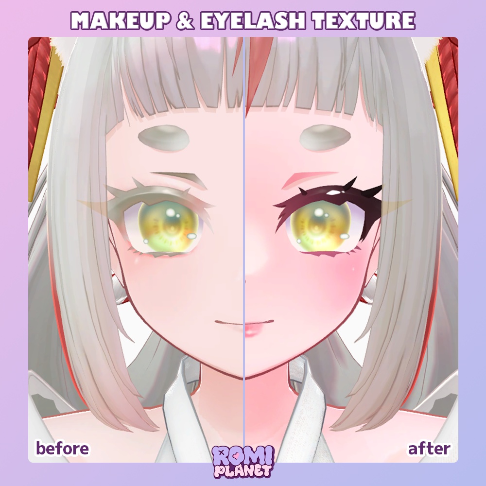 【きゅうこ専用】ギャルなお狐さん🦊✨メイク&ボディーテクスチャ - Kyuko Body Texture