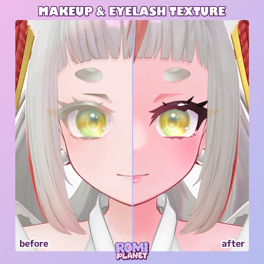 【きゅうこ専用】ギャルなお狐さん🦊✨メイク&ボディーテクスチャ - Kyuko Body Texture