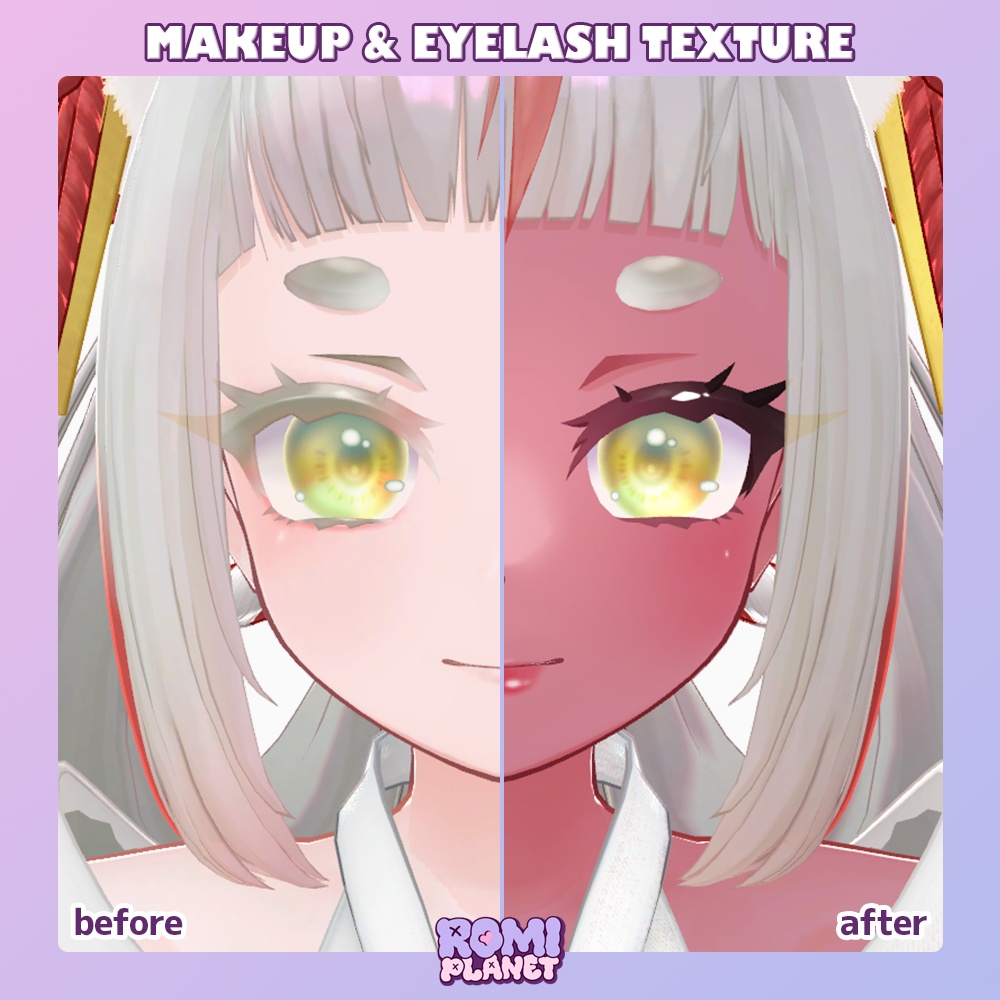 【きゅうこ専用】ギャルなお狐さん🦊✨メイク&ボディーテクスチャ - Kyuko Body Texture