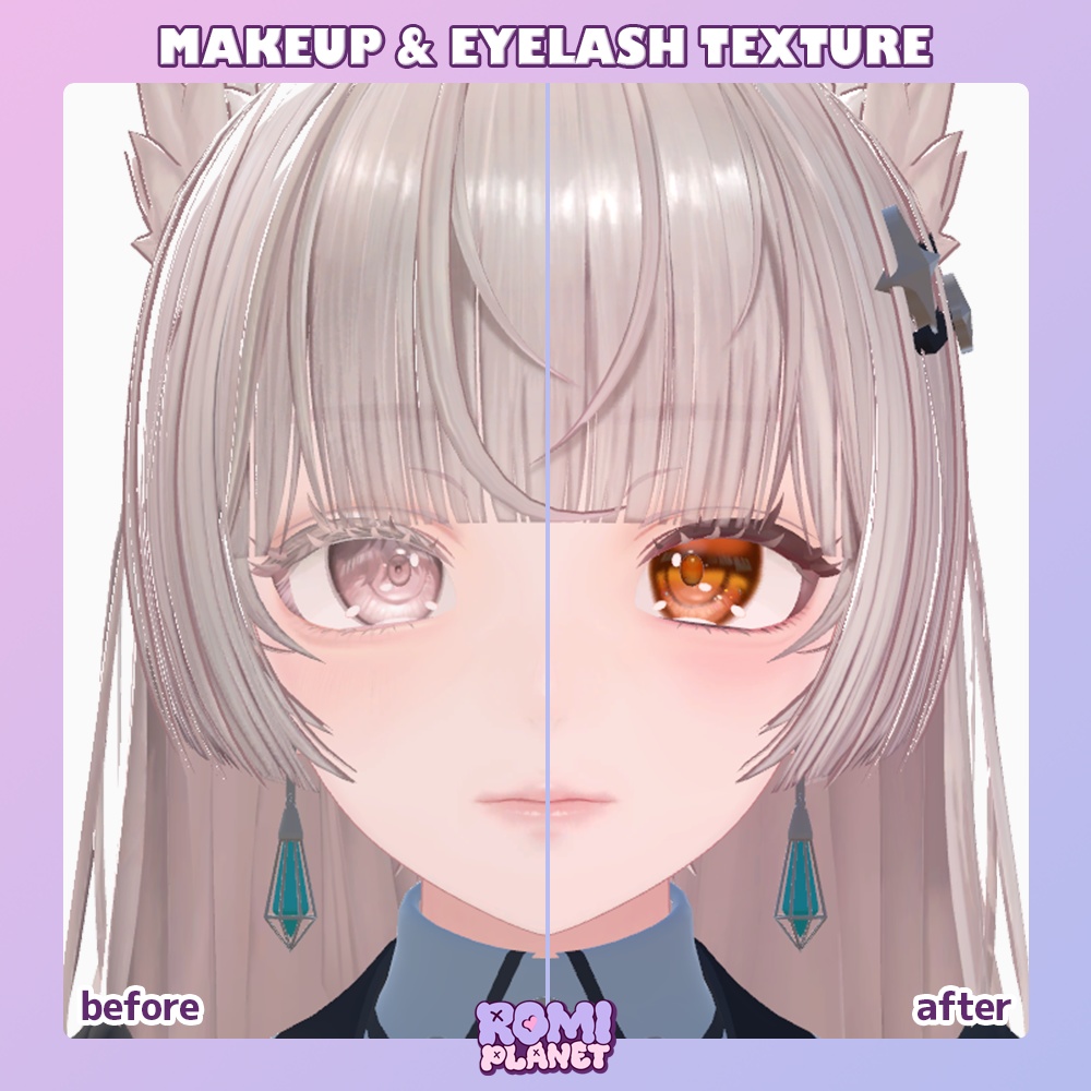 【ルミナ - LUMINA専用】シャイニー💍アイテクスチャ - LUMINA Shiny Eye Texture