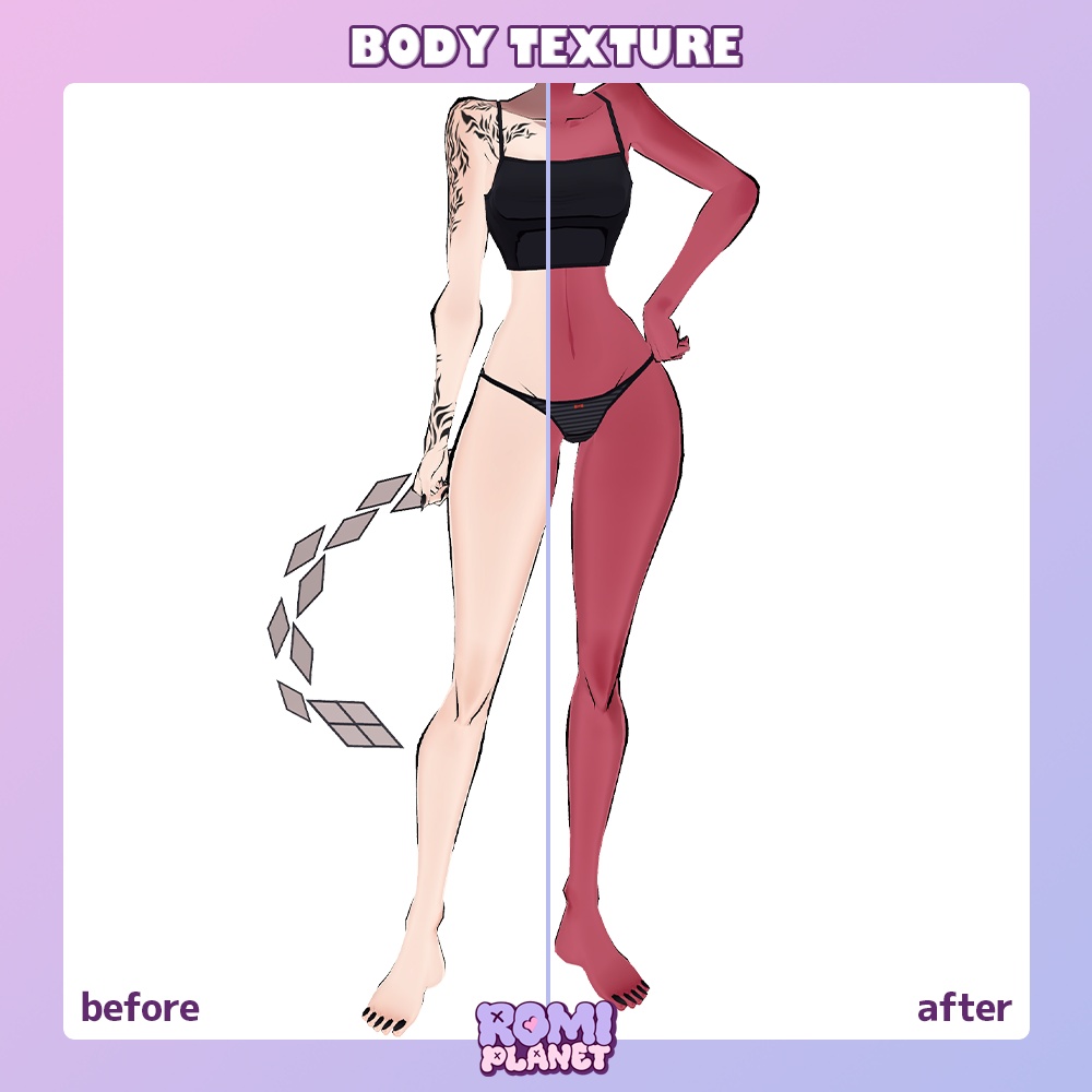 【SiuSiu専用】べにばら肌🌹メイク&ボディテクスチャ - SiuSiu Make&Body Texture