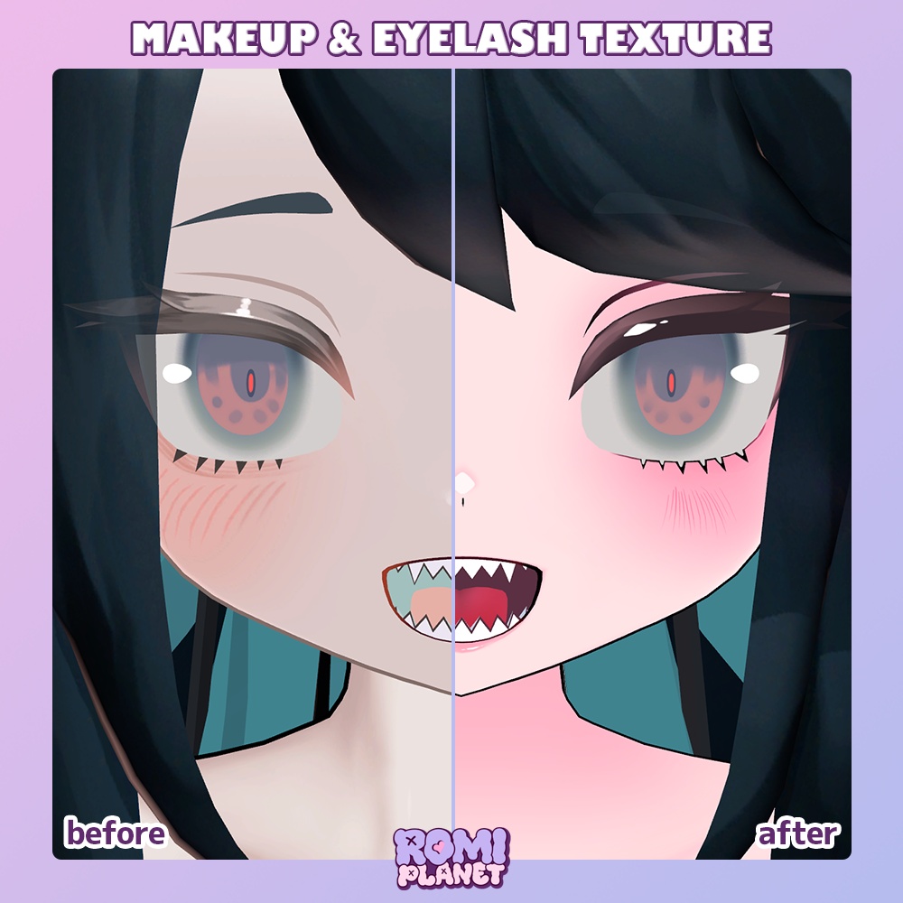 【にゃにゃし • バジリスク専用】まかいろ😈✨メイク&ボディテクスチャ - Nyanyasi • Basilisk Make&Body Texture【SiroinoSotai】