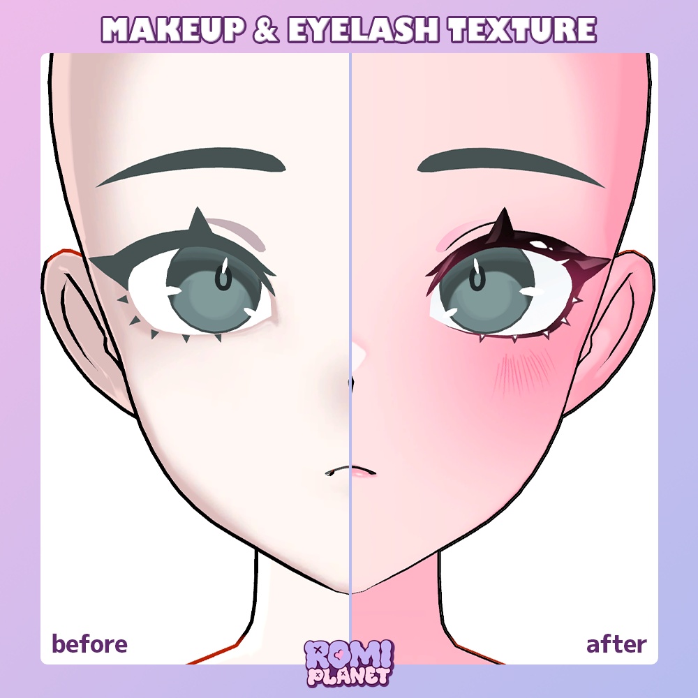 【SiroinoSotai対応】まかいろ😈✨メイク&ボディテクスチャ - SiroinoSotai Make&Body Texture【SiroinoSotai】