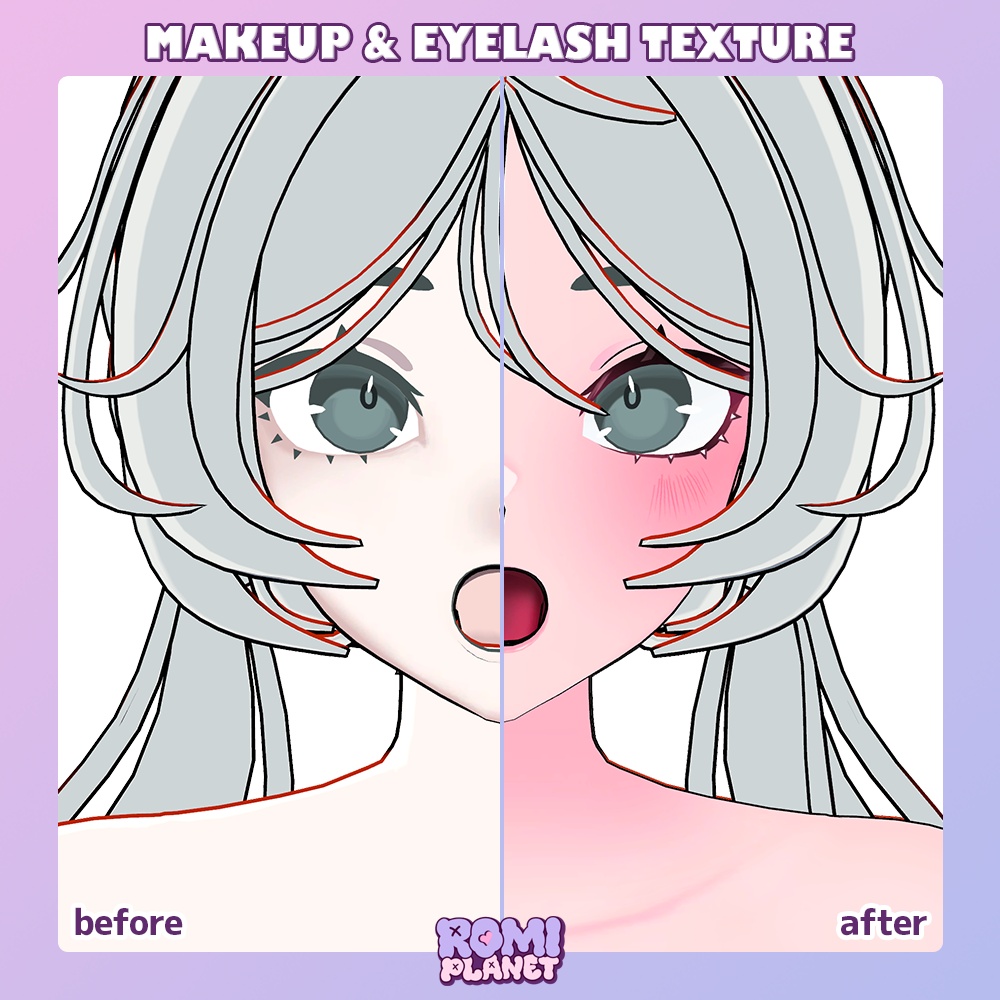 【SiroinoSotai対応】まかいろ😈✨メイク&ボディテクスチャ - SiroinoSotai Make&Body Texture【SiroinoSotai】