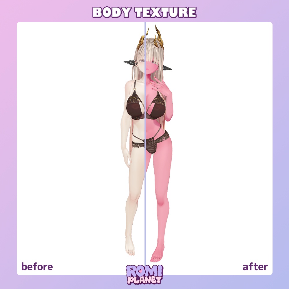 【蠱惑のミダリス専用】みだれいろ🥀ボディー&メイクテクスチャ - Midaris Body Texture