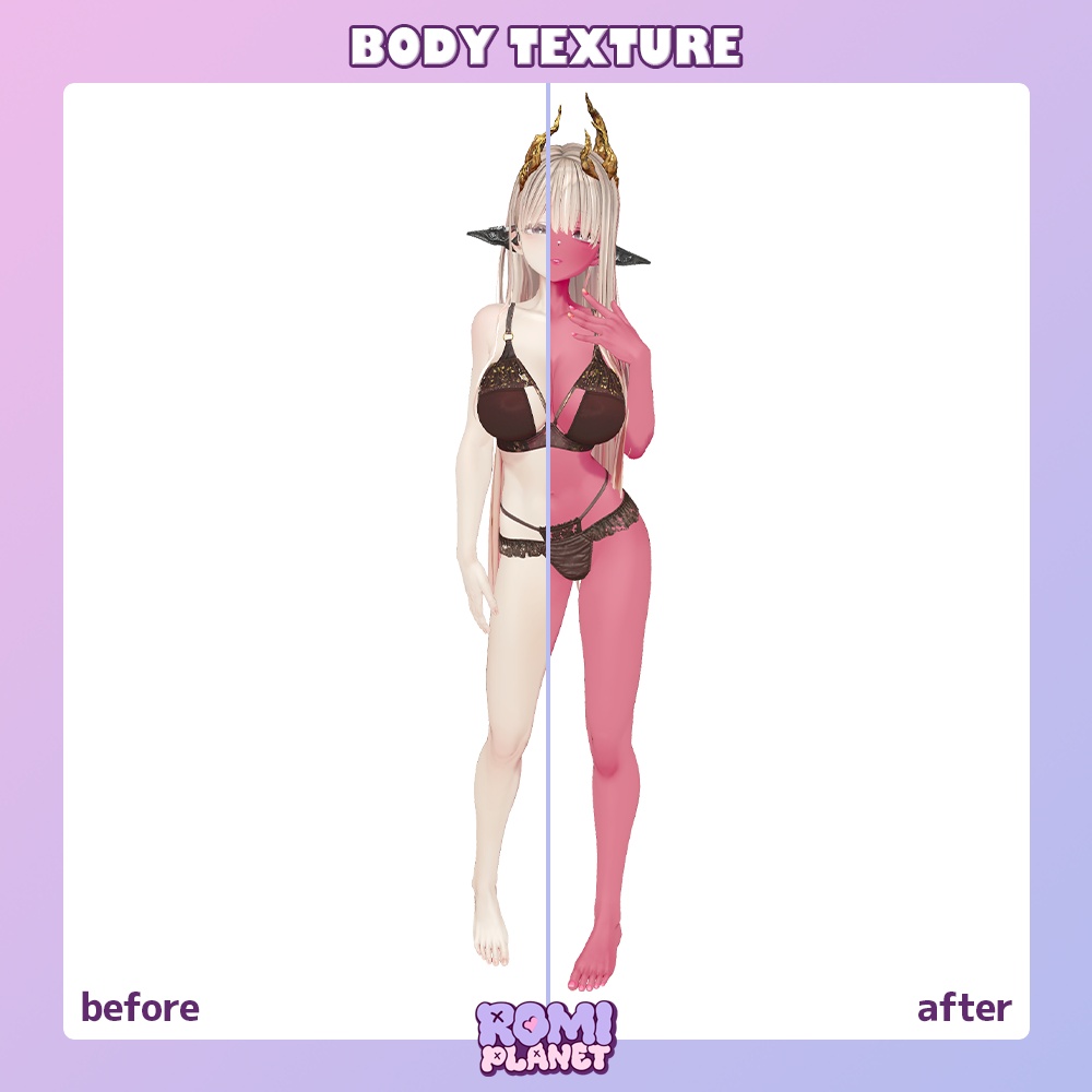 【蠱惑のミダリス専用】みだれいろ🥀ボディー&メイクテクスチャ - Midaris Body Texture