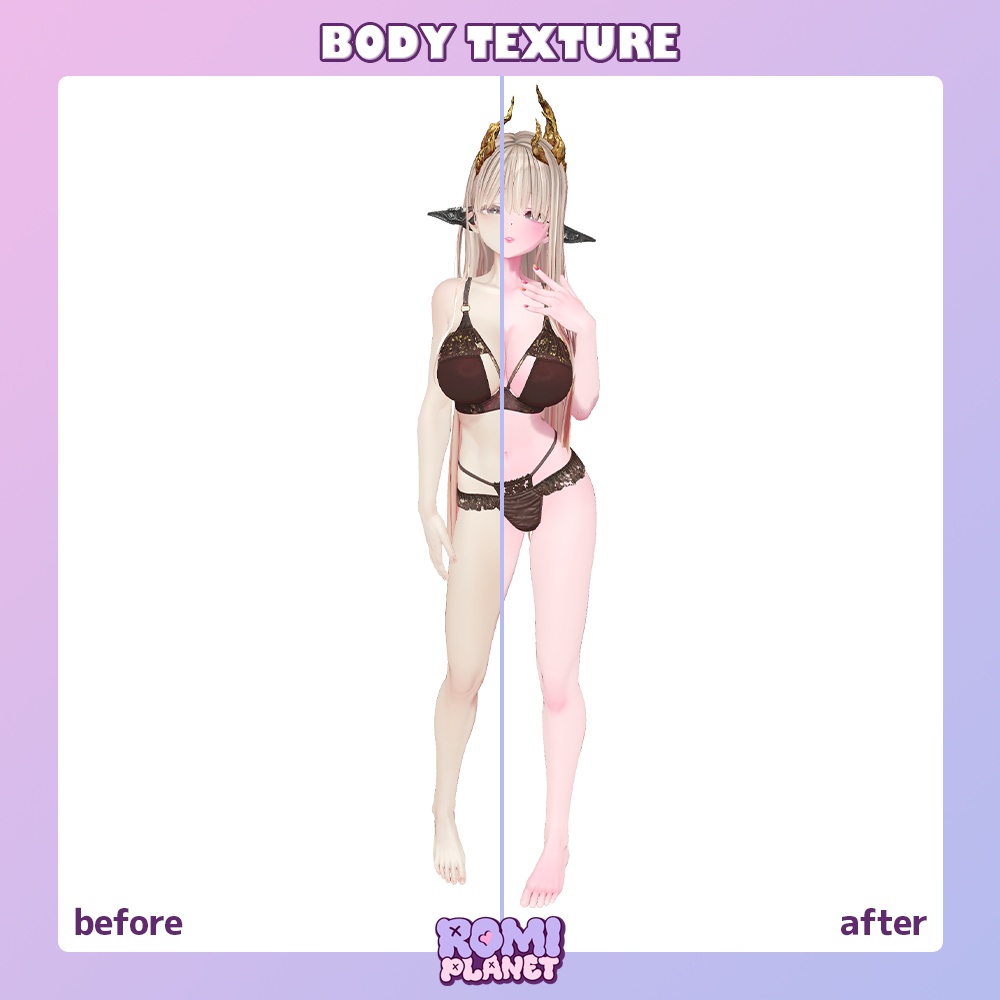 【蠱惑のミダリス専用】みだれいろ🥀ボディー&メイクテクスチャ - Midaris Body Texture