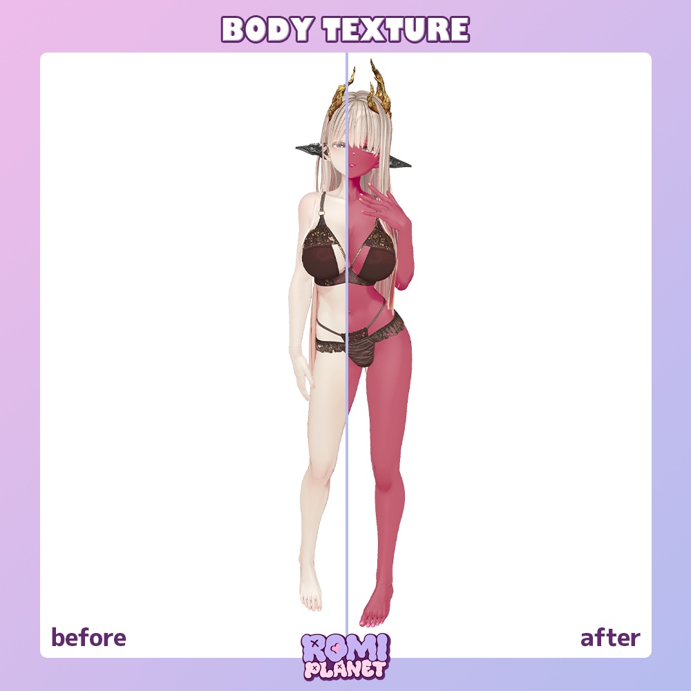 【蠱惑のミダリス専用】みだれいろ🥀ボディー&メイクテクスチャ - Midaris Body Texture