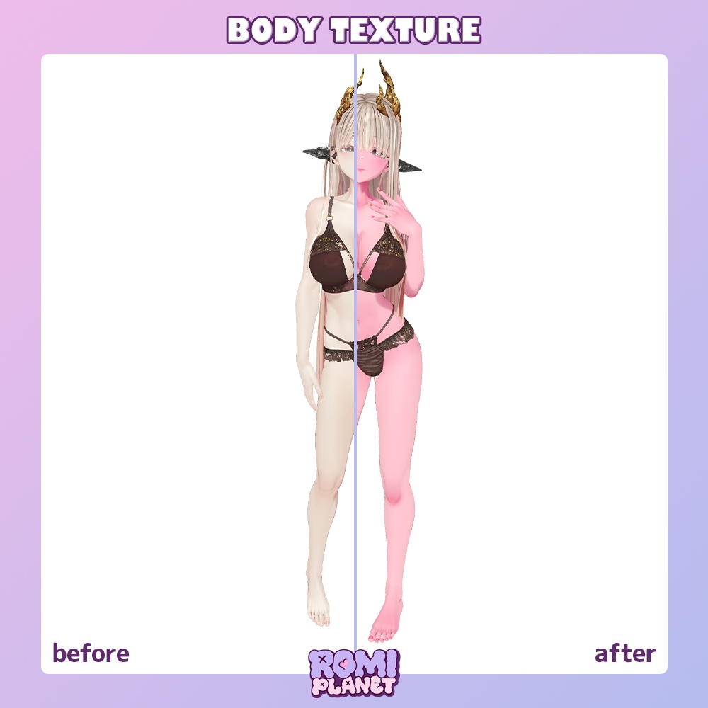 【蠱惑のミダリス専用】みだれいろ🥀ボディー&メイクテクスチャ - Midaris Body Texture