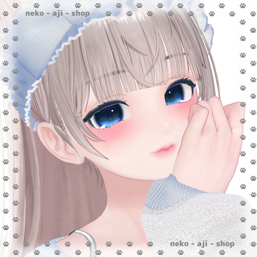 無料あり【LUMINA/ルミナ対応】Eyes texture + Makeup texture + Face Blendshape🩶001