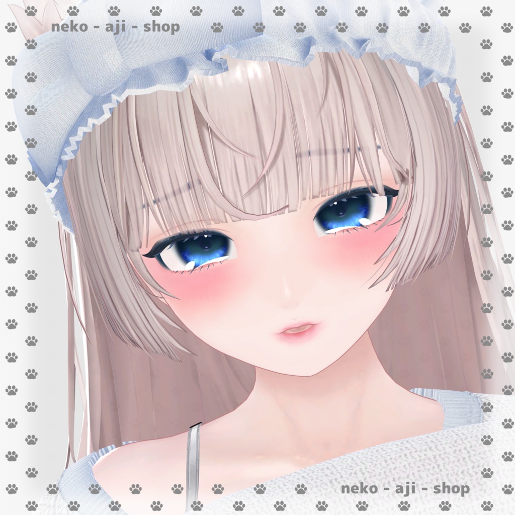 無料あり【LUMINA/ルミナ対応】Eyes texture + Makeup texture + Face Blendshape🩶001