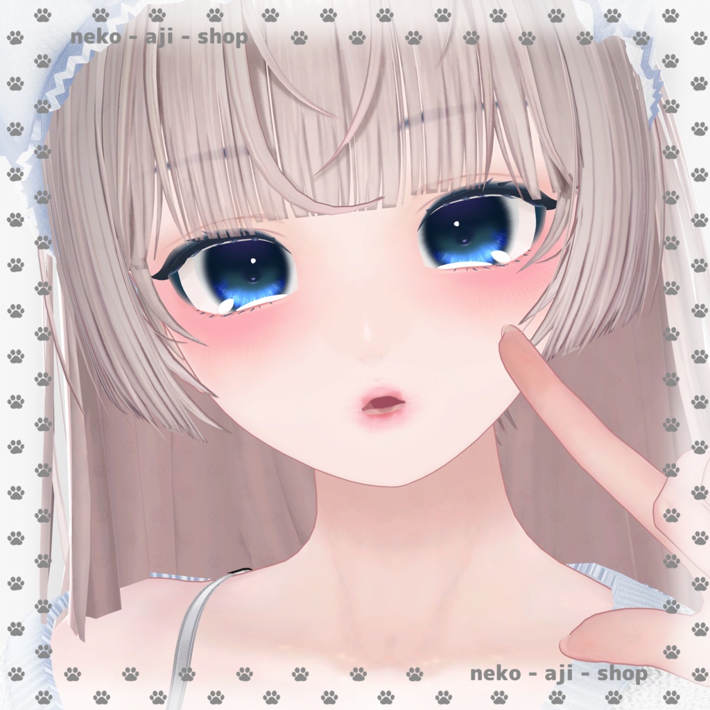無料あり【LUMINA/ルミナ対応】Eyes texture + Makeup texture + Face Blendshape🩶001