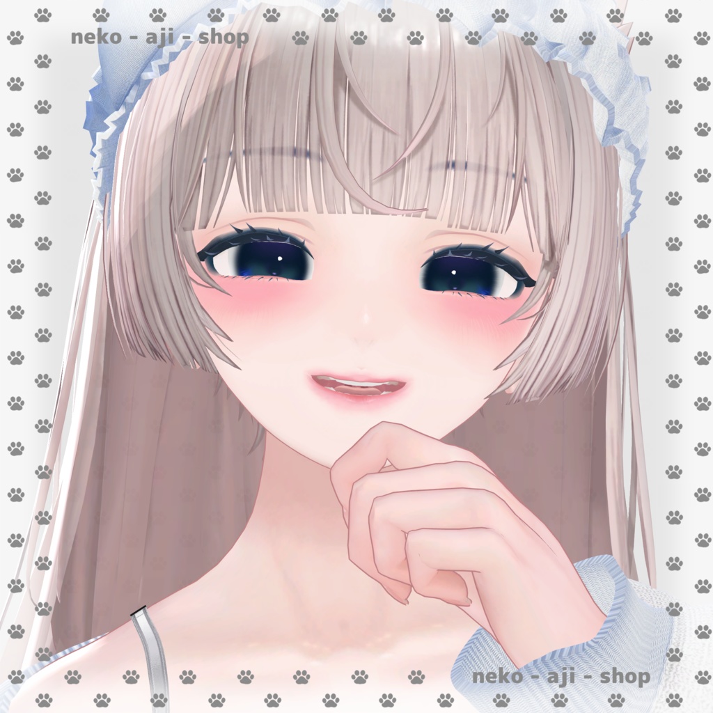 無料あり【LUMINA/ルミナ対応】Eyes texture + Makeup texture + Face Blendshape🩶001