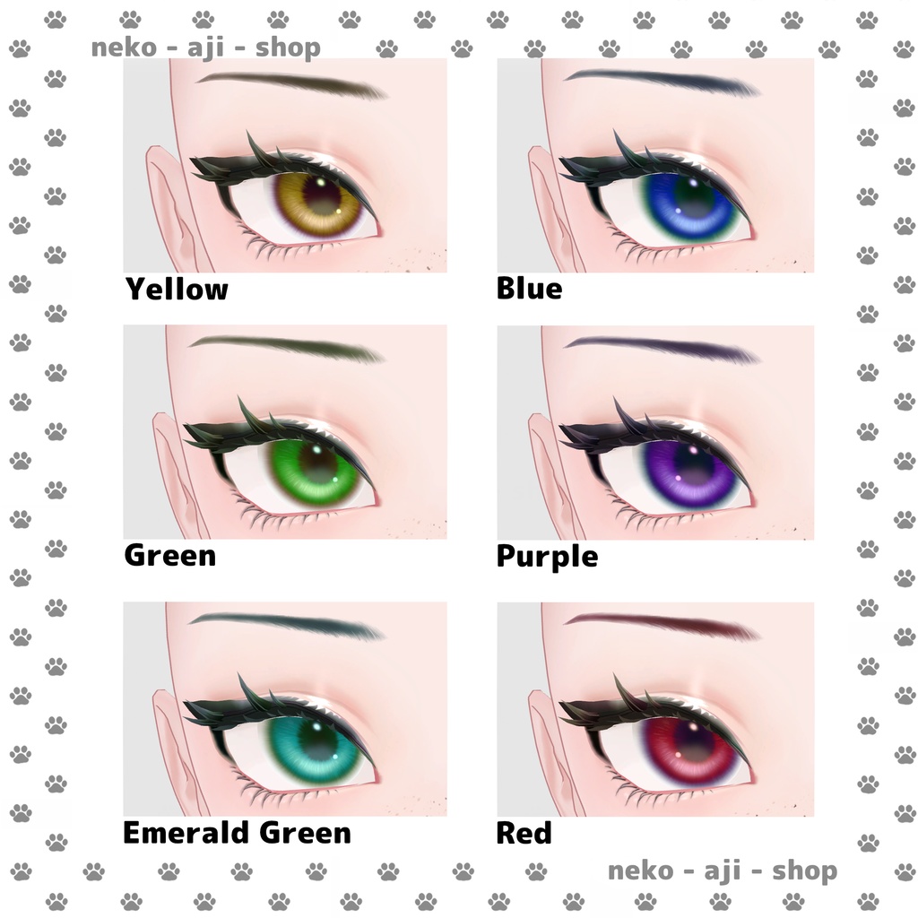 【LUMINA/ルミナ対応】Eyes texture + Makeup texture + Face Blendshape🩶002