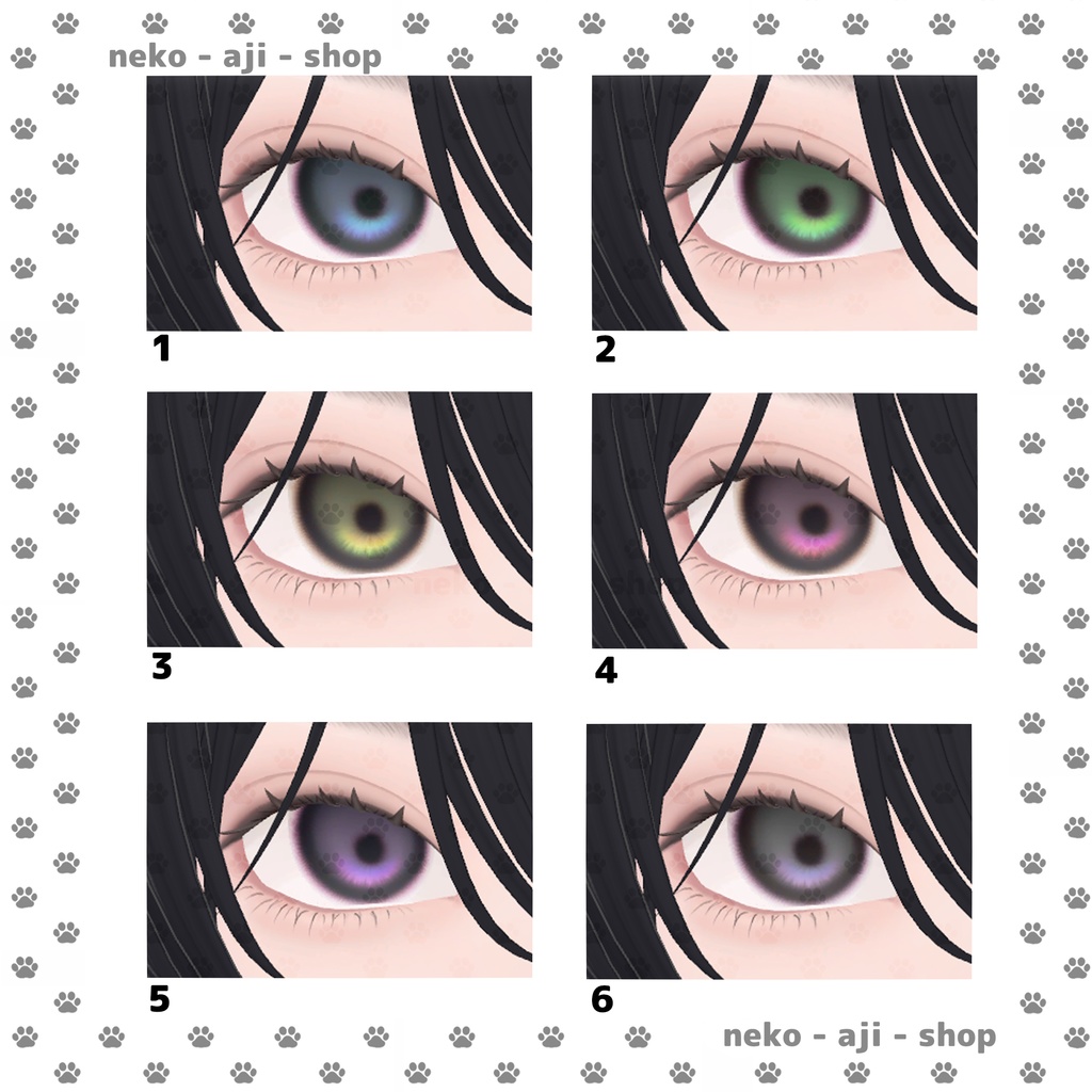 【LUMINA/ルミナ対応】Eyes texture + Makeup texture + Face Blendshape🩶003