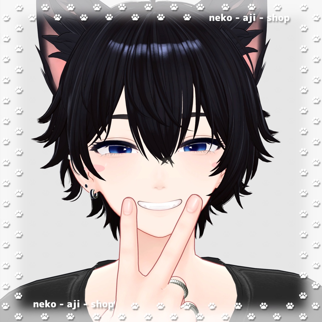 【kanata/彼方対応】Eyes texture + Makeup texture + Face Blendshape🟦001