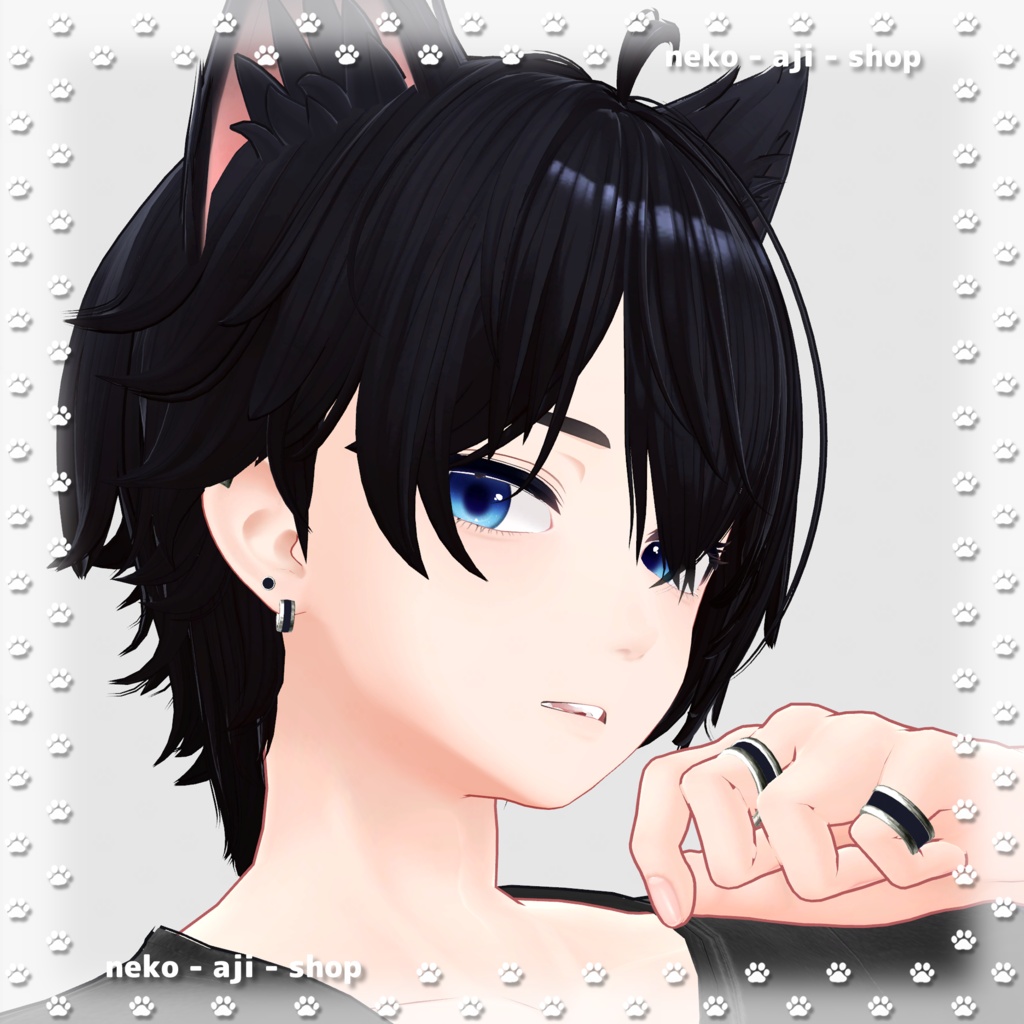 【kanata/彼方対応】Eyes texture + Makeup texture + Face Blendshape🟦001