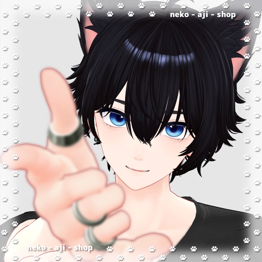 【kanata/彼方対応】Eyes texture + Makeup texture + Face Blendshape🟦001
