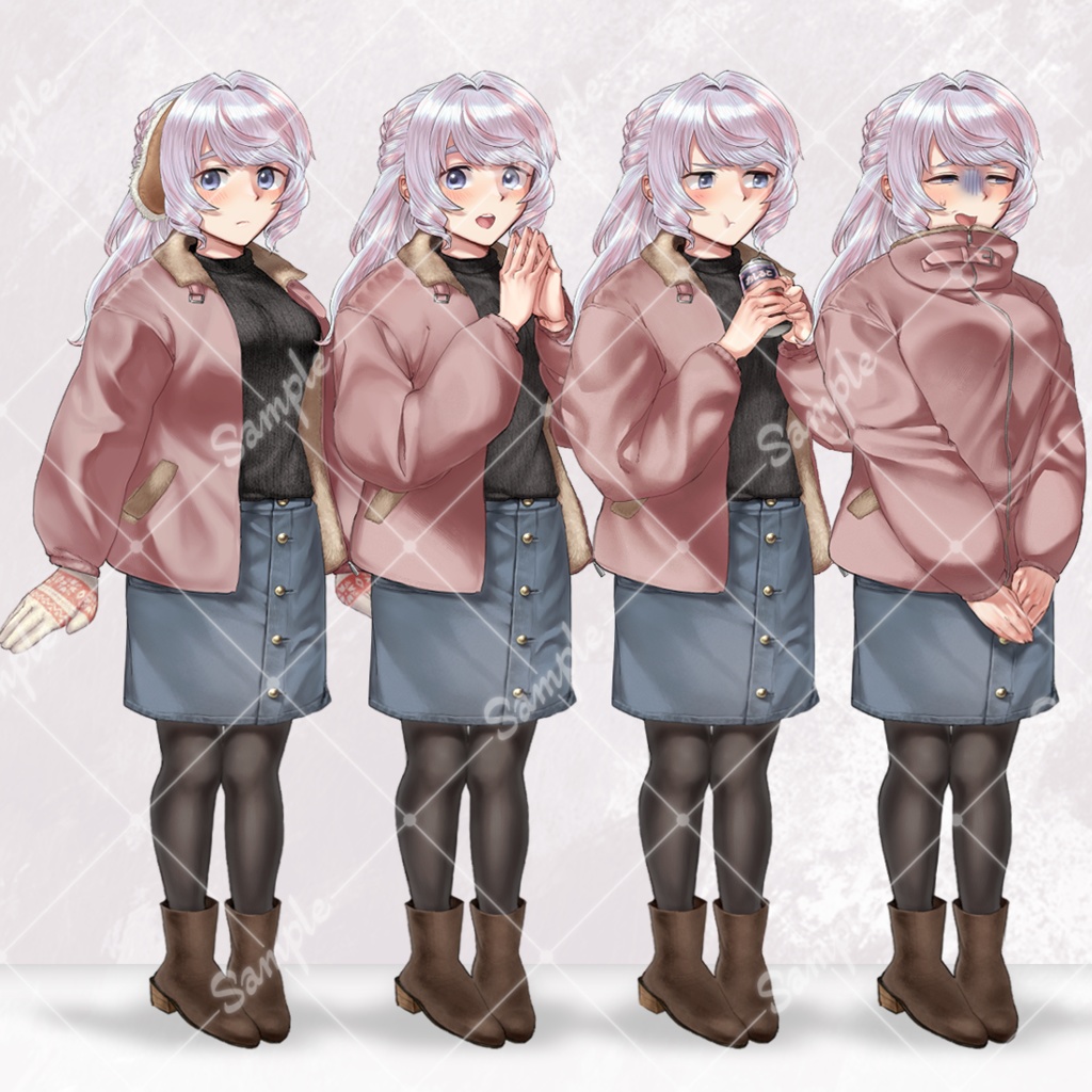 【立ち絵素材1】秋冬服女の子