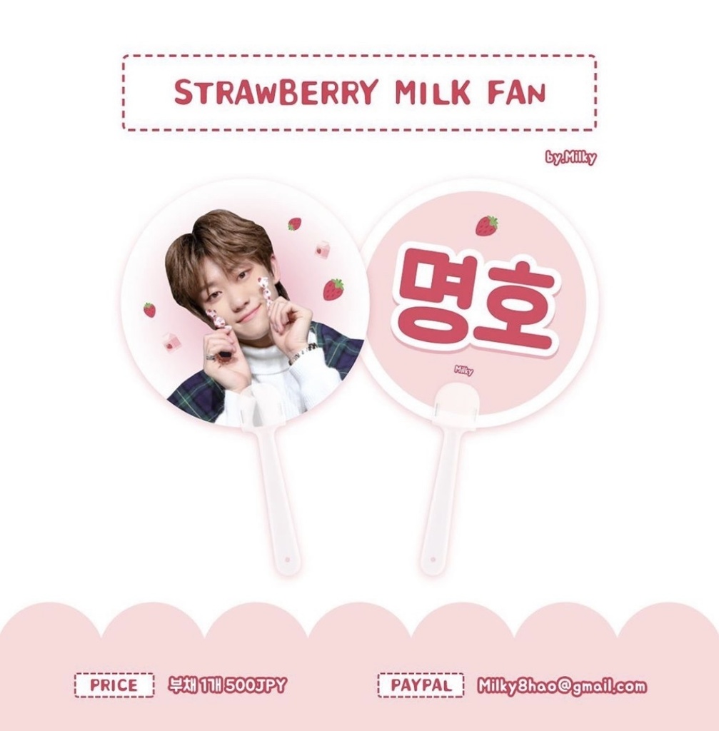 Strawberry milk fan