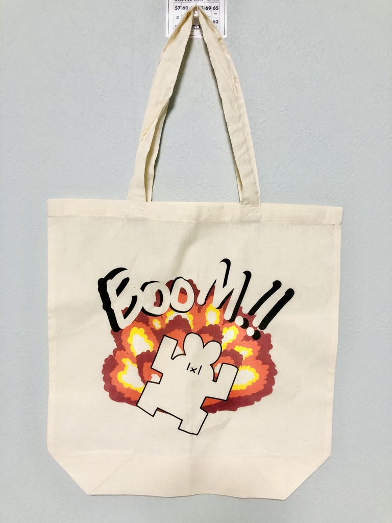 爆発うさぎのエコバッグ
