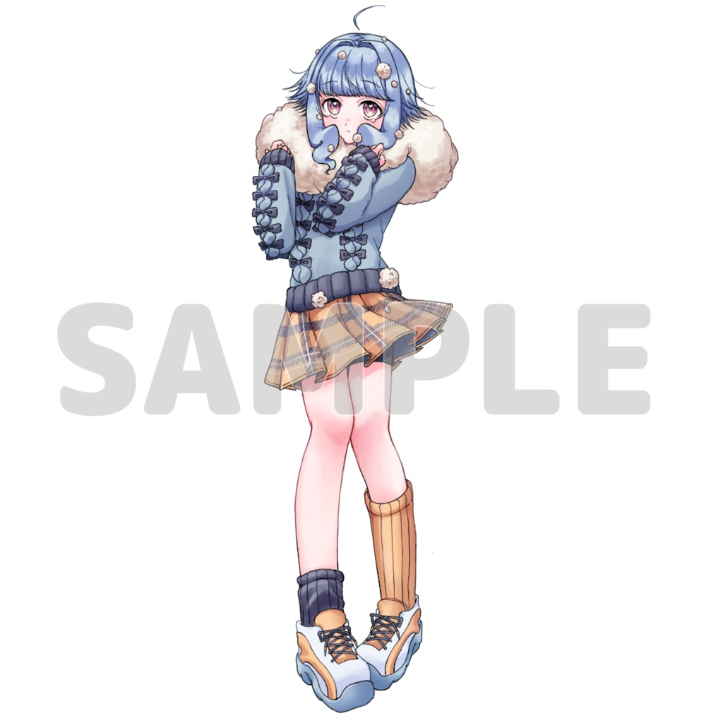 創作JKアクスタ (柚木もぎり、夕神わるふ)