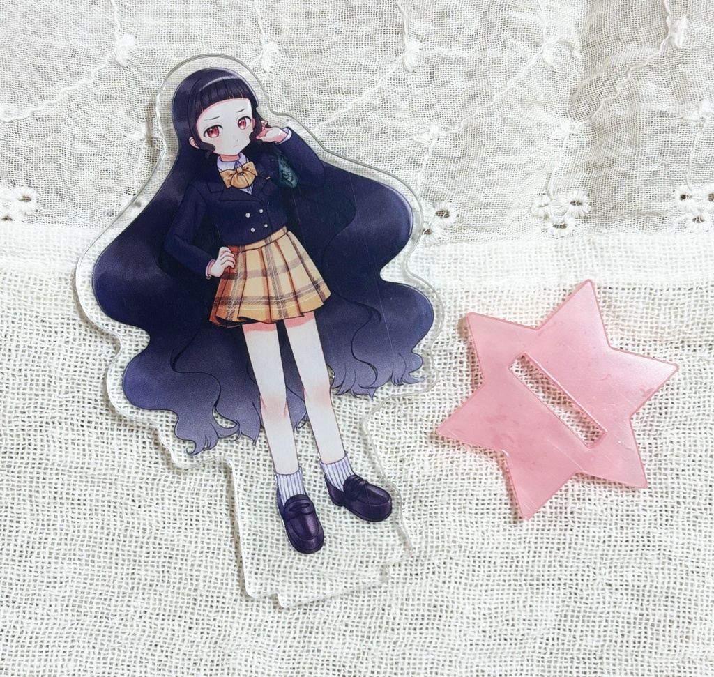 創作JKアクスタ (柚木もぎり、夕神わるふ)