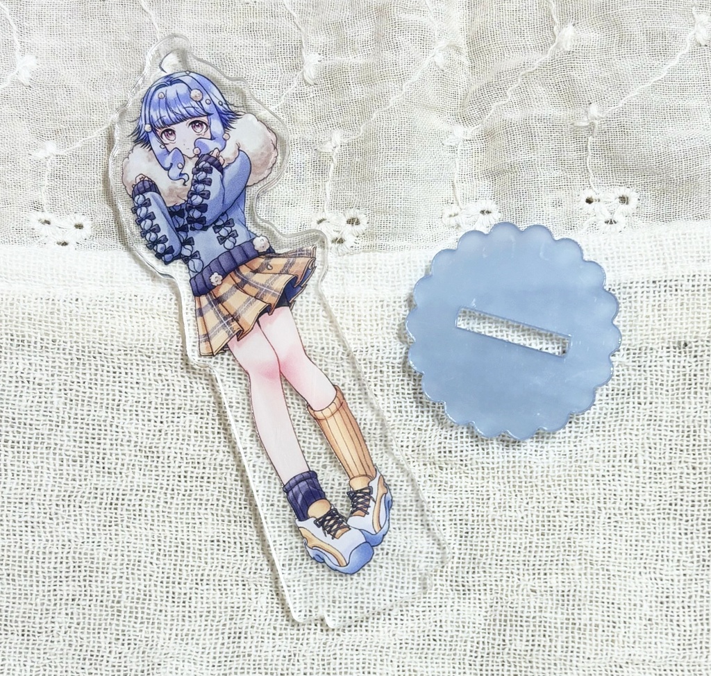 創作JKアクスタ (柚木もぎり、夕神わるふ)