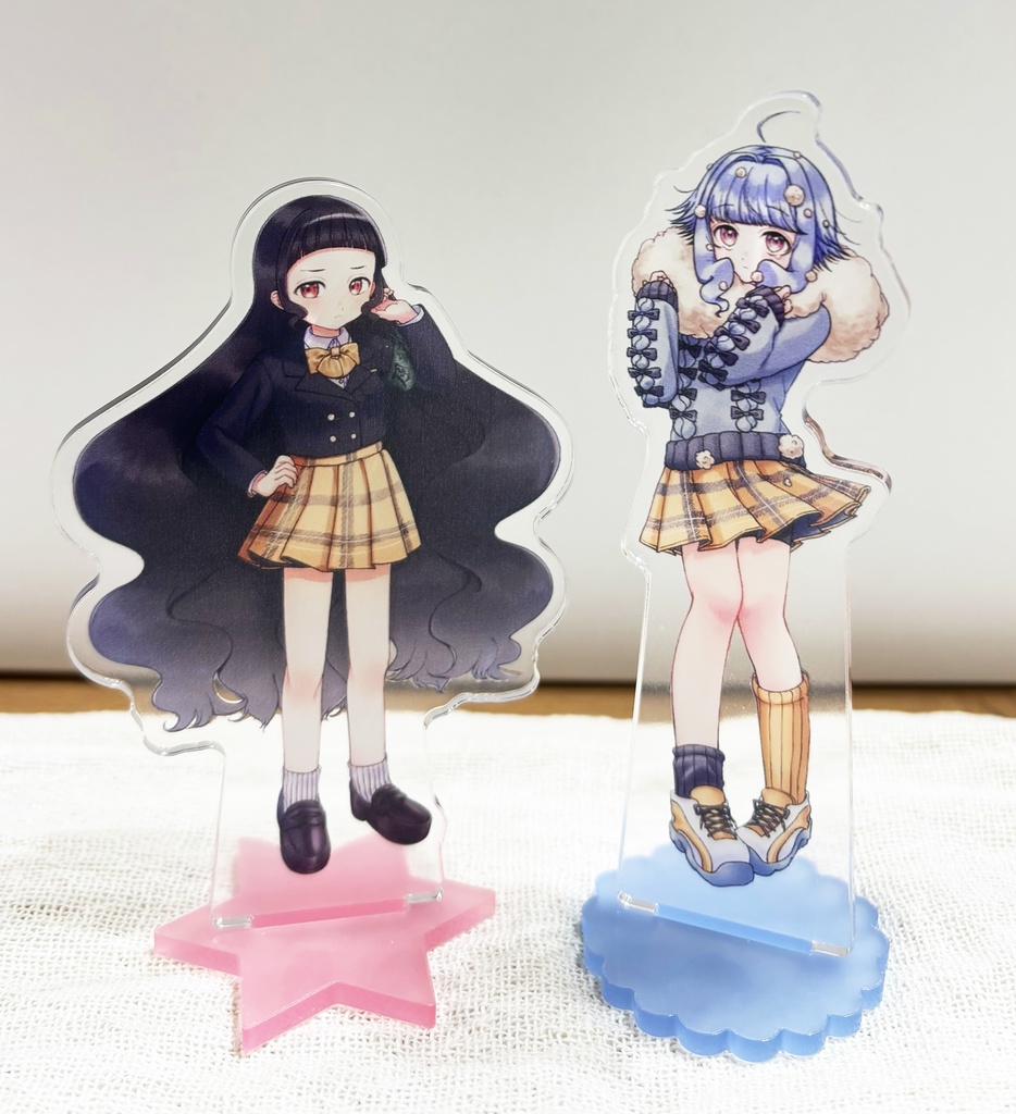 創作JKアクスタ (柚木もぎり、夕神わるふ)