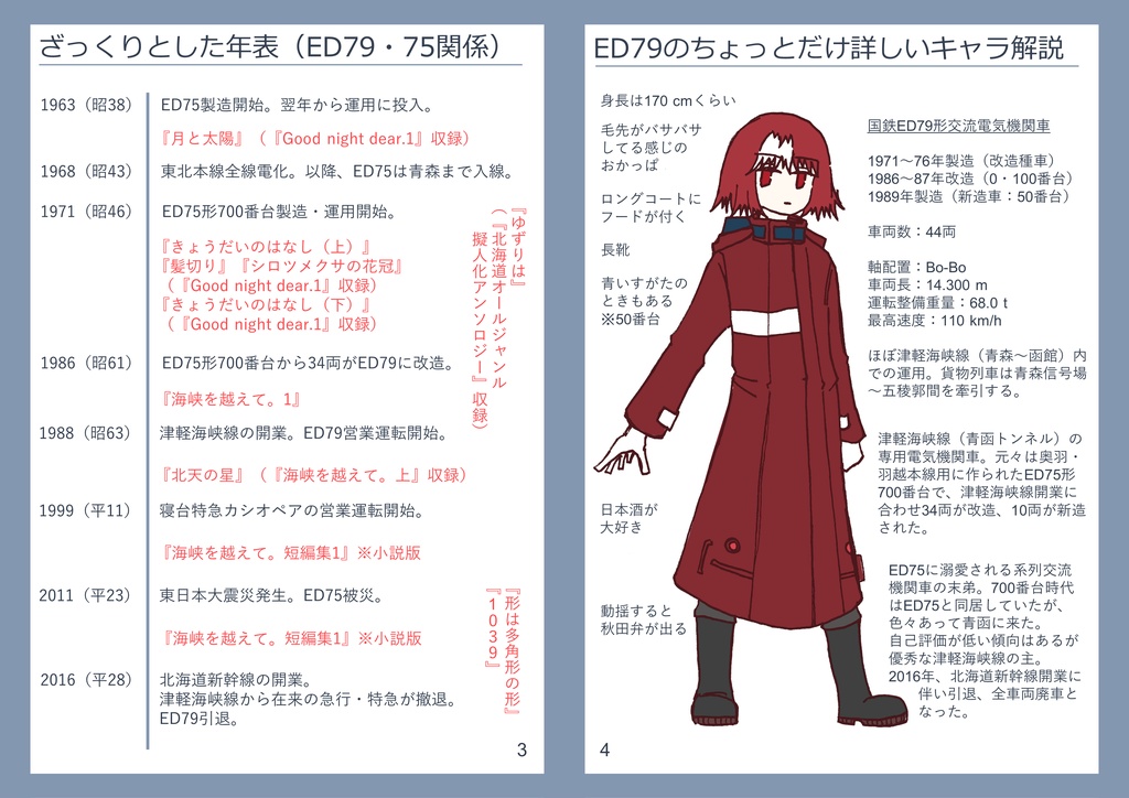 【紙版】ED79とED75と700番台をもっと!語りたい冊子