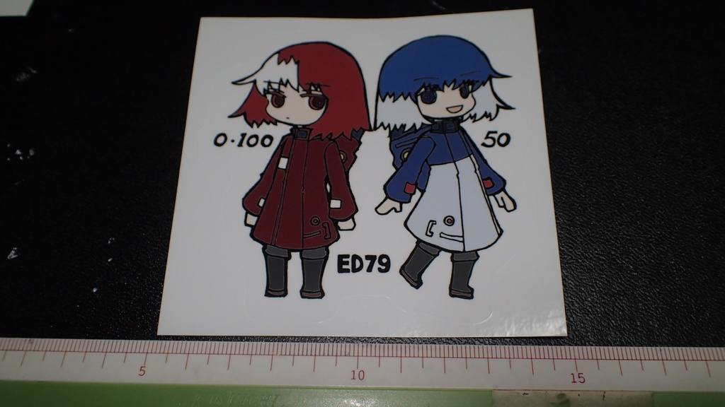 ED79ステッカー赤青