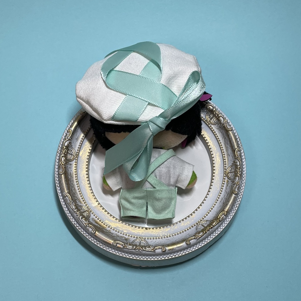 【5月】サロペット ベレー帽【ミント】