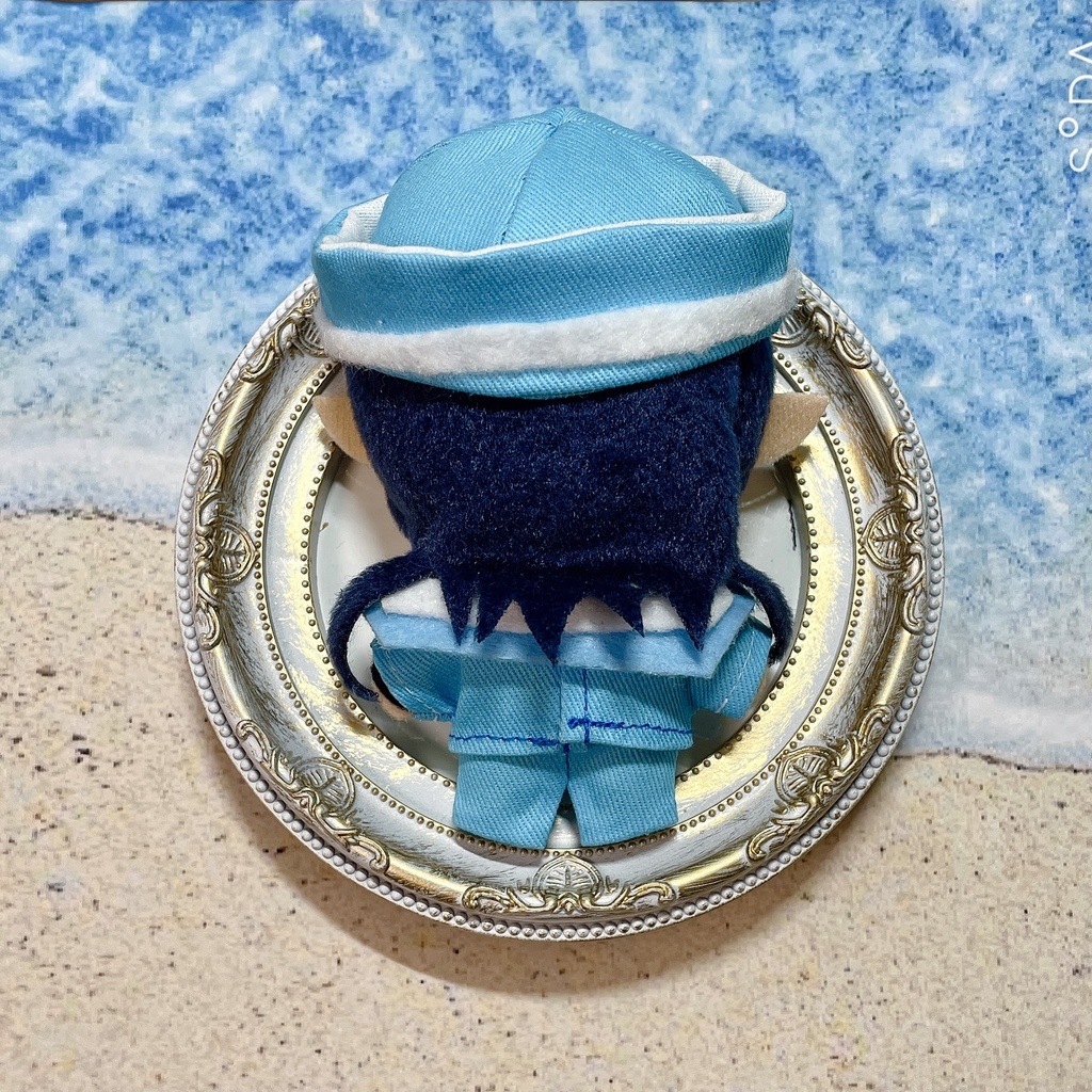 【7月】マリン服(青)【シャツ・帽子】