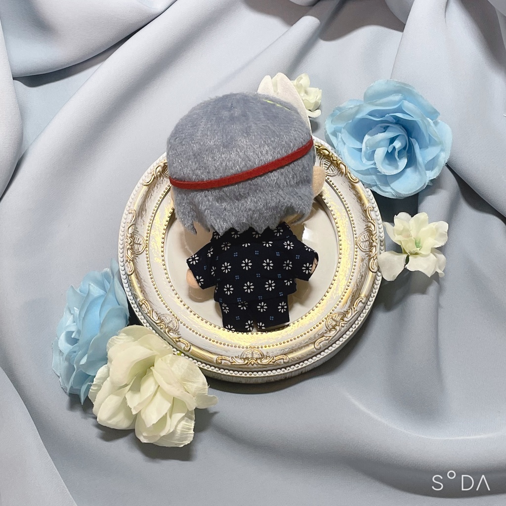 【8月】甚平 青【お祭りセット】