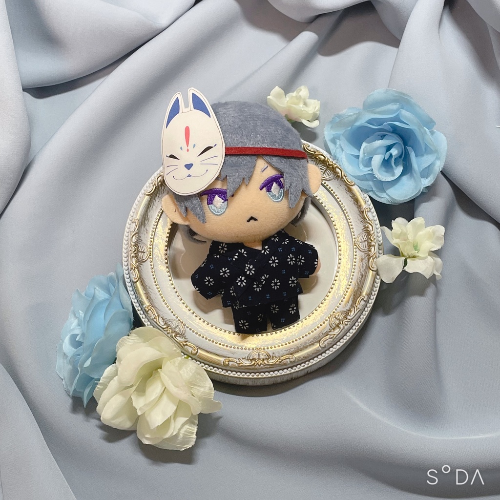 【8月】甚平 青【お祭りセット】