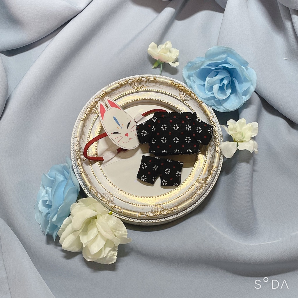 【8月】甚平 赤【お祭りセット】