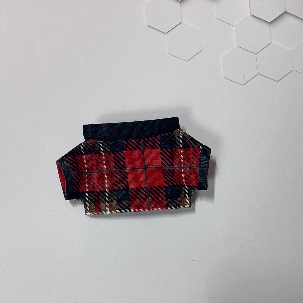 【7月】赤チェックチャイナシャツ