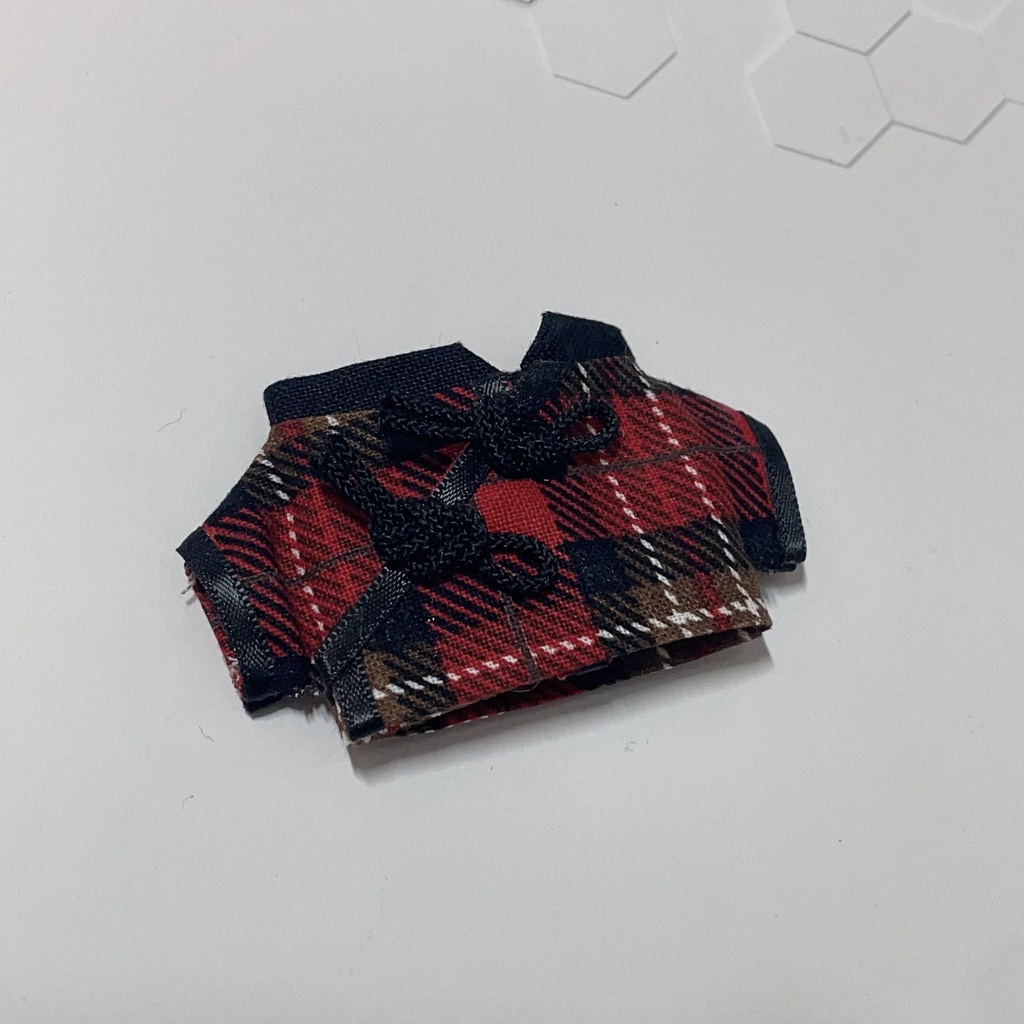 【7月】赤チェックチャイナシャツ