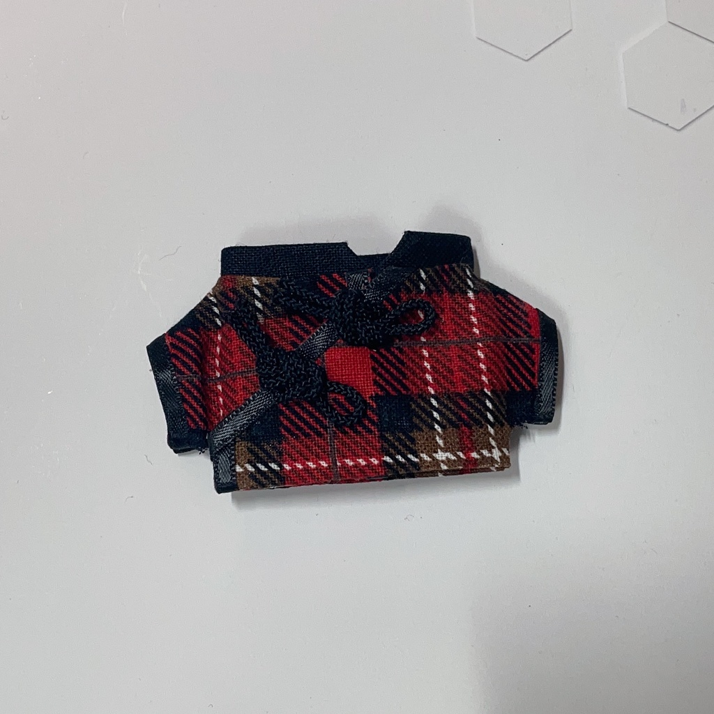 【7月】赤チェックチャイナシャツ