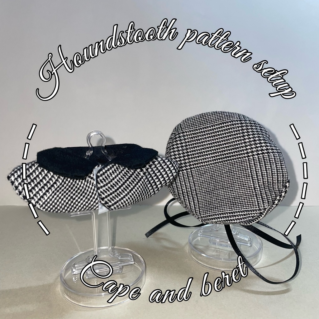 【11/2 18時ー】冬の黒千鳥柄セットアップ